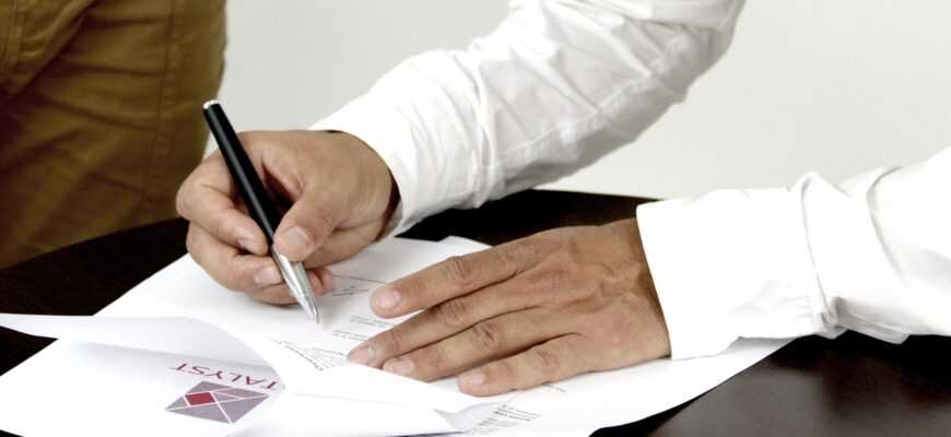 firm, contract, person signing a document