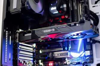 black Gigabyte graphics card